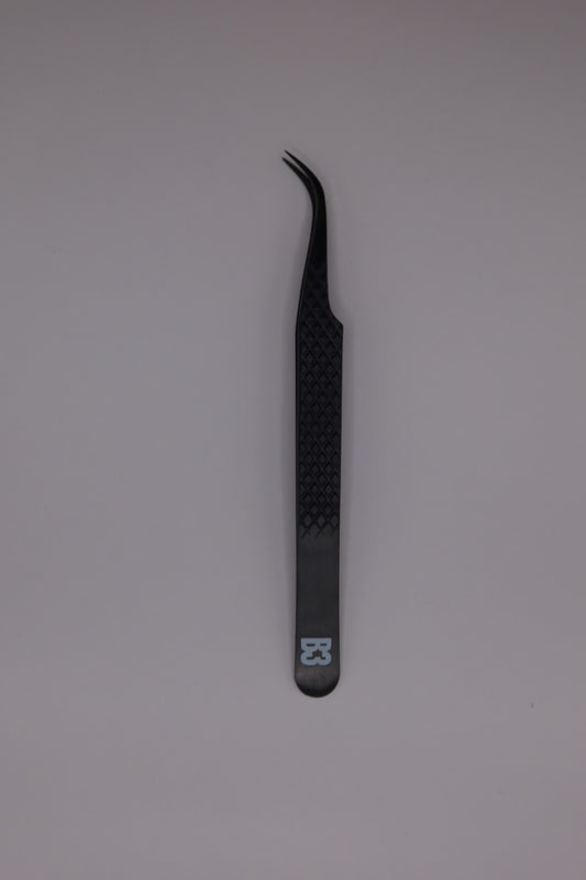 Curved Tweezer Fiber Tip